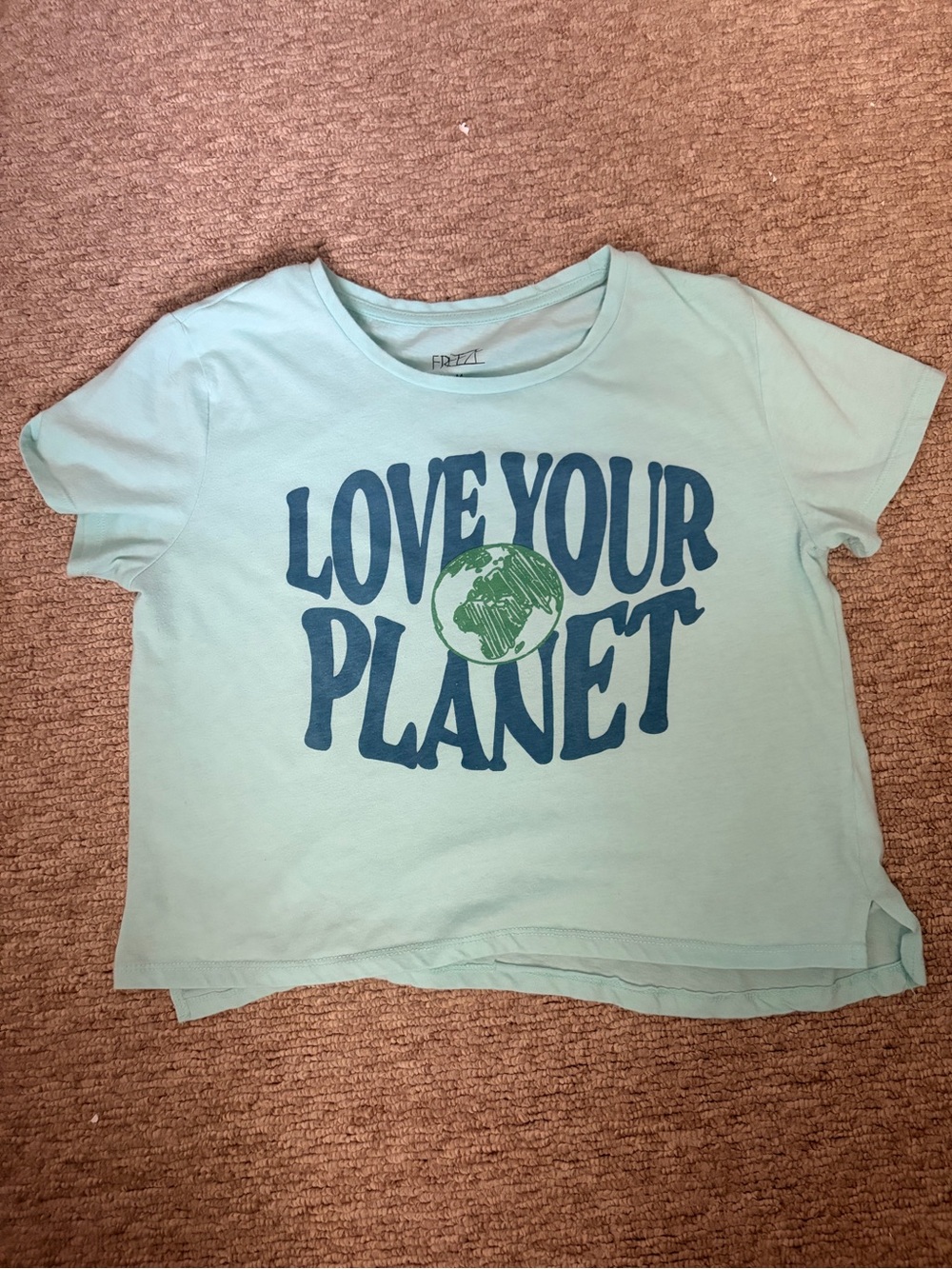 Light Teal 'Love Your Planet' Graphic Tee